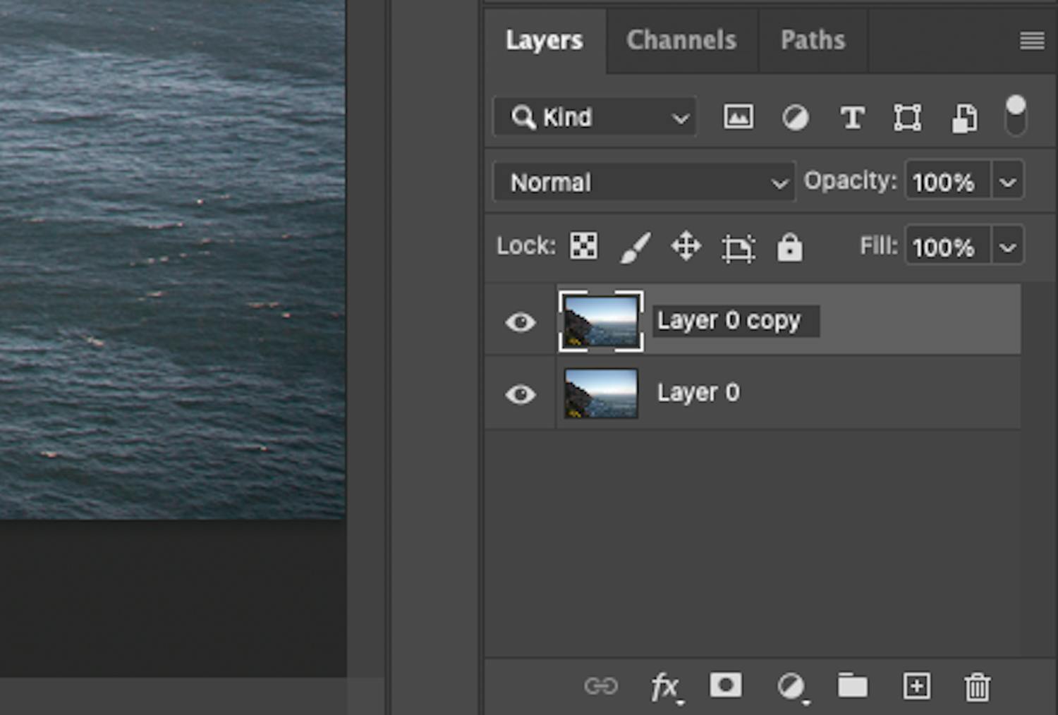 screenshot 2023 02 23 at 17 13 14 Photoshopissa tasot kopioidaan painamalla Alt- tai Command-näppäintä ja J-näppäintä samanaikaisesti.